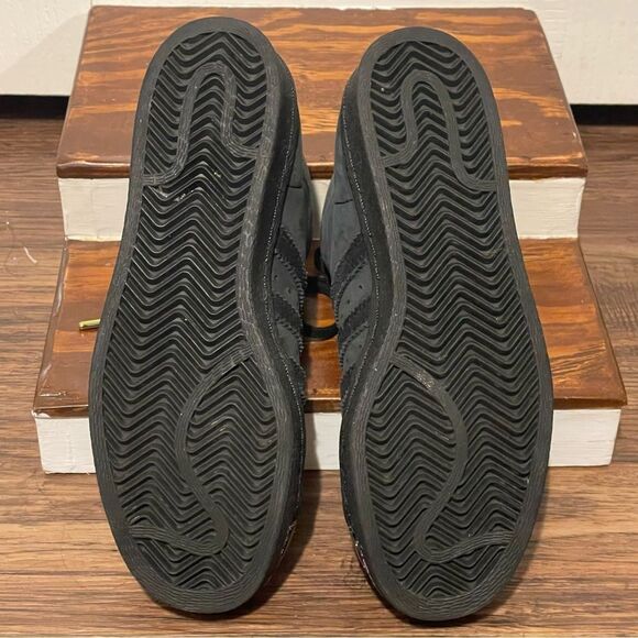 Adidas Pro Model Suede Superstar Metal Toe Midtop Sneakers Shoes Black Size 6.5 - Picture 9 of 11